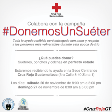 #DonemosUnSuéter